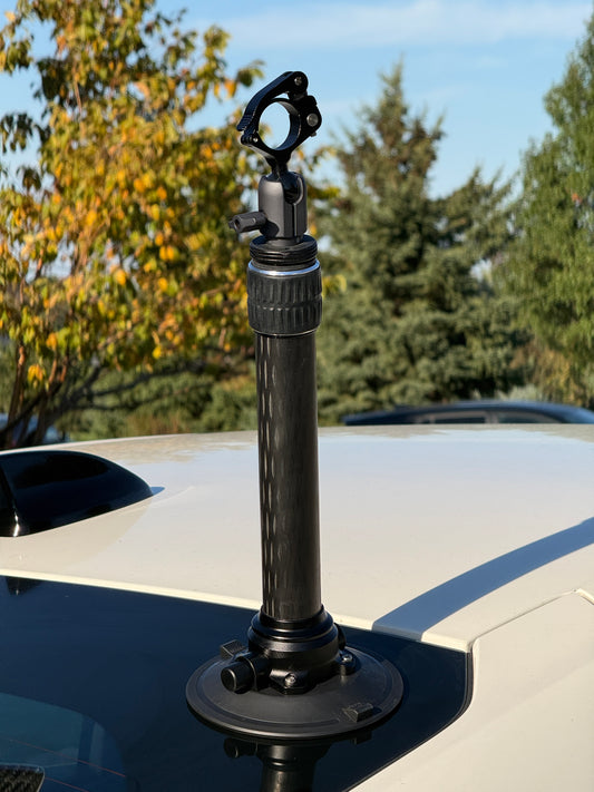 Vistamounts Single Suction Support for Insta360 3 meter Extended Selfie Stick